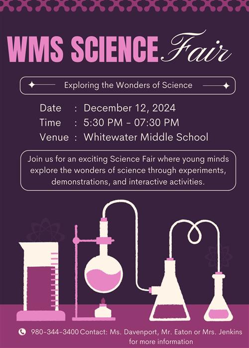  JOIN US FOR THE 2024-25 SCIENCE FAIR!